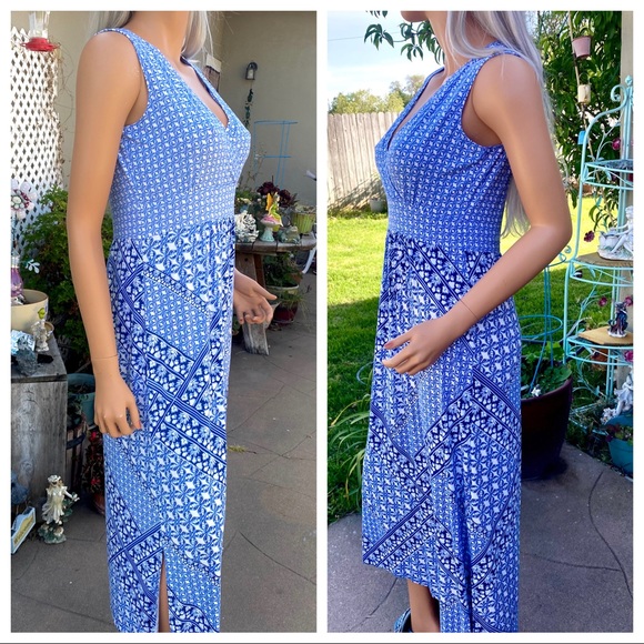 🎉HP🎊 LLBean Maxi Sleeveless Surplice Sundress - Picture 5 of 16